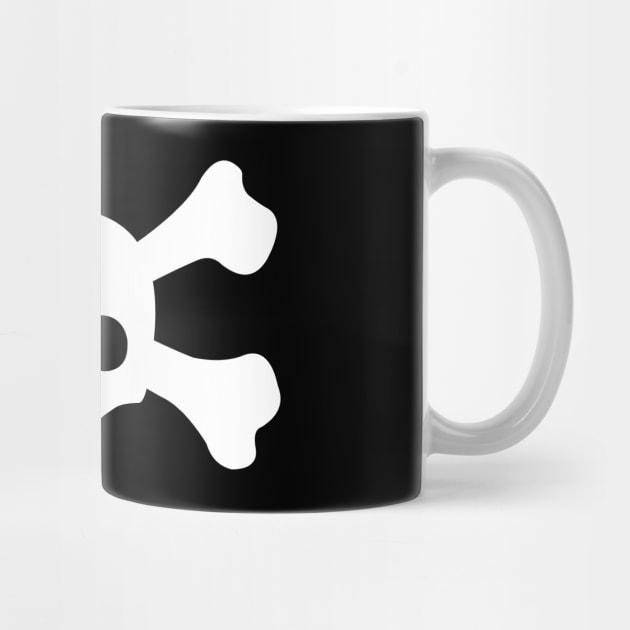 Simple White Crossbones Skull by XOOXOO